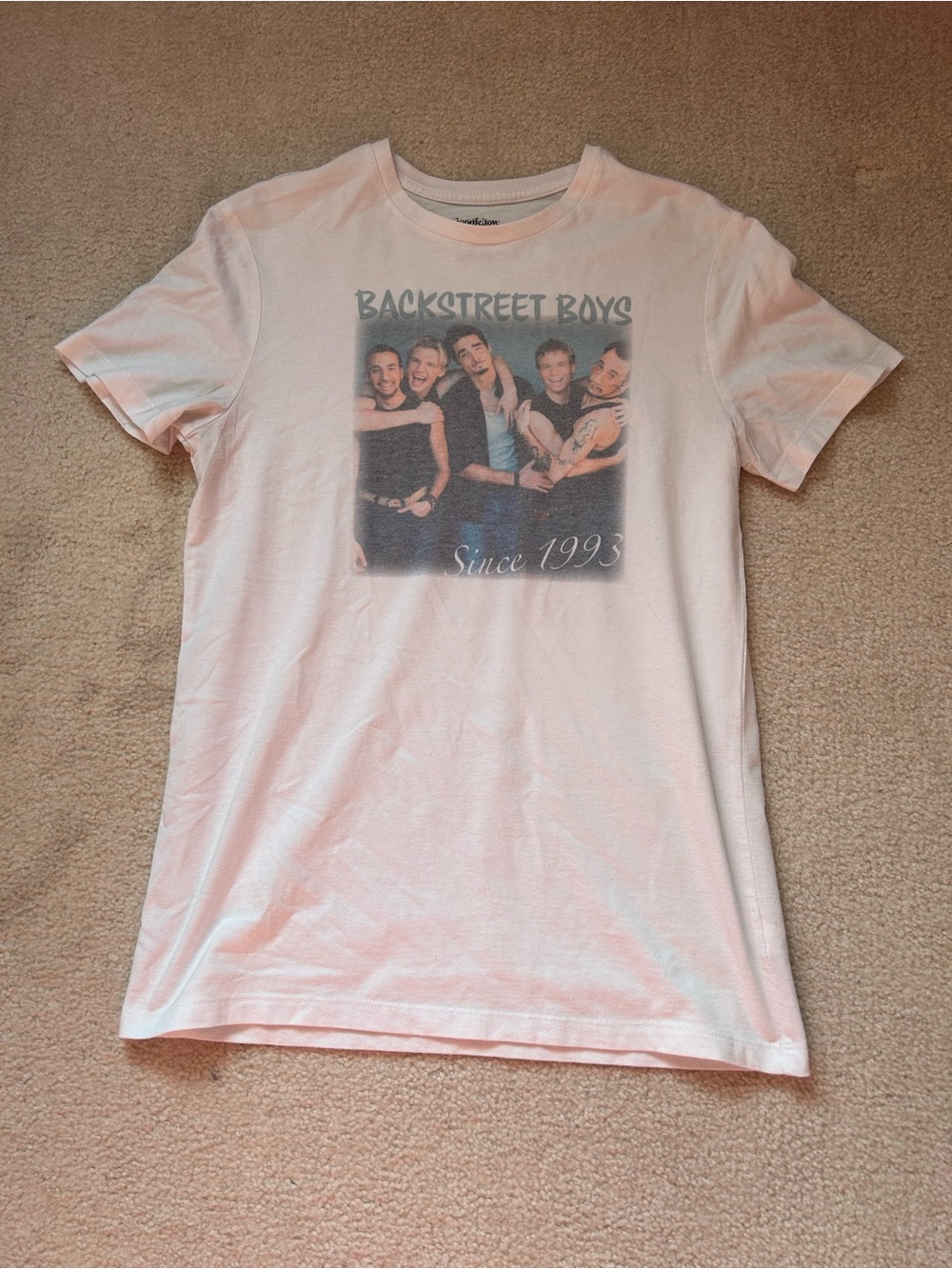 Backstreet Boys white t shirt double sided size small S millennium since 1993